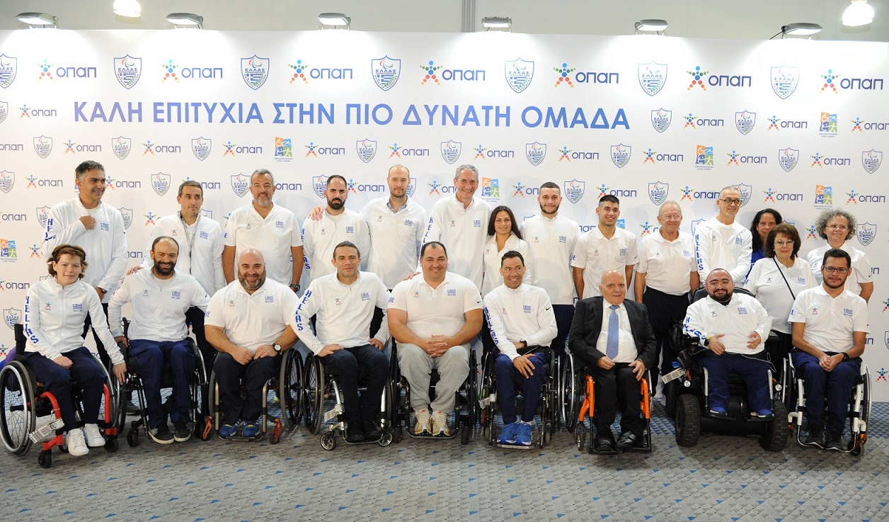 O ΟΠΑΠ, Μέγας Χορηγός της Ελληνικής Παραολυμπιακής Επιτροπής, εύχεται «καλή επιτυχία» στους αθλητές των εθνικών ομάδων κολύμβησης και άρσης βαρών σε πάγκο (ΒΙΝΤΕΟ)
