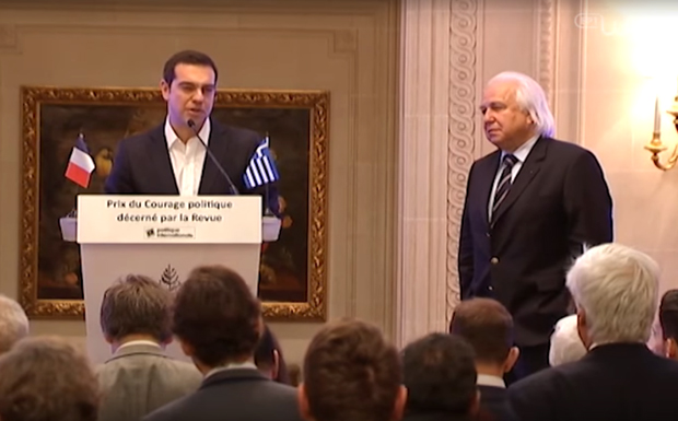 Τσίπρας: «Παραλαμβάνω το βραβείο στο όνομα του ελληνικού λαού»
