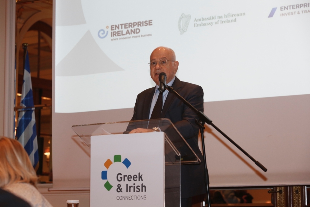 Παπαδημητρίου: Να πείσουμε τους Ιρλανδούς επενδυτές για τις πολλές ευκαιρίες σε τεχνολογία εφοδιαστικής αλυσίδας, τις επιστήμες υγείας και την ενέργεια