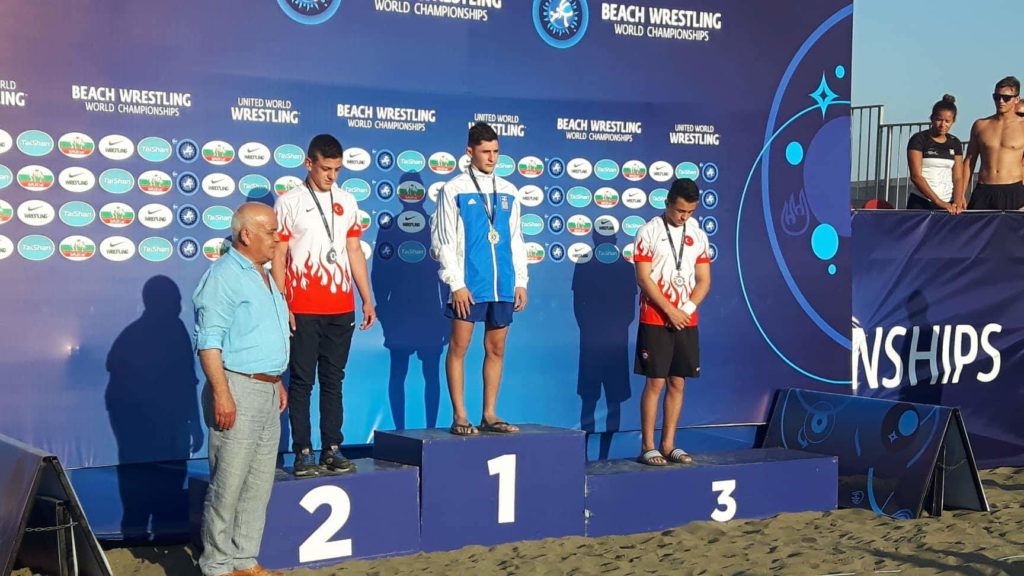 Σάρωσαν τα μετάλλια στο Παγκόσμιο Beach wrestling οι Ελληνες Παλαιστές