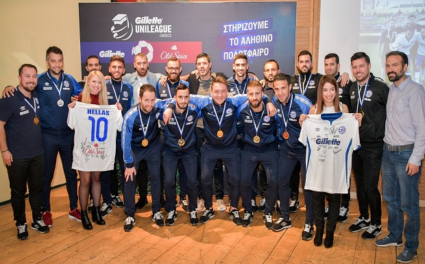 Η Gillette και το Old Spice βράβευσαν τα μέλη της Ελληνικής Ομάδας Mini Football που εκπροσώπησε τη χώρα μας στο SOCCA World Cup