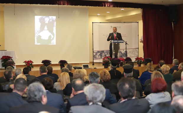 Ο Πρόεδρος της ΚΕΔΕ Γ. Πατούλης στην παρουσίαση της ιστορικής έκδοσης «Αχαρναί-Όψεις της Ιστορίας του Δήμου και της Πόλης»