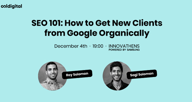 SEO 101: How to Get New Clients from Google Organically @INNOVATHENS powered by Samsung