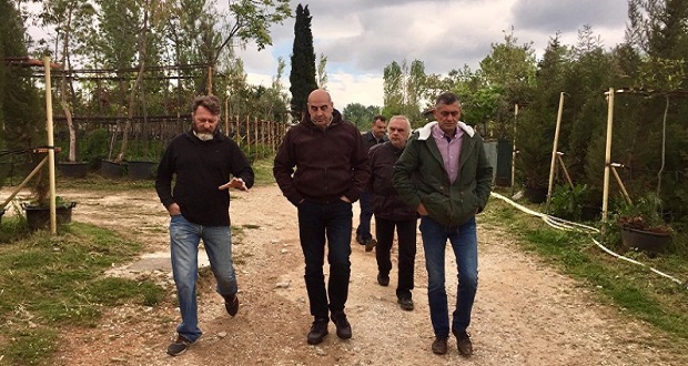 Επίσκεψη του υποψηφίου δημάρχου Αθηναίων Γιώργου Βουλγαράκη στη Διεύθυνση Πρασίνου και Αστικής Πανίδας του Δήμου Αθηναίων