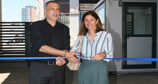 Ο δήμαρχος Πειραιά, Γ. Μώραλης, εγκαινίασε ένα νέο κτίριο στις πρώην εγκαταστάσεις της Καπνοβιομηχανίας «Παπαστράτος»