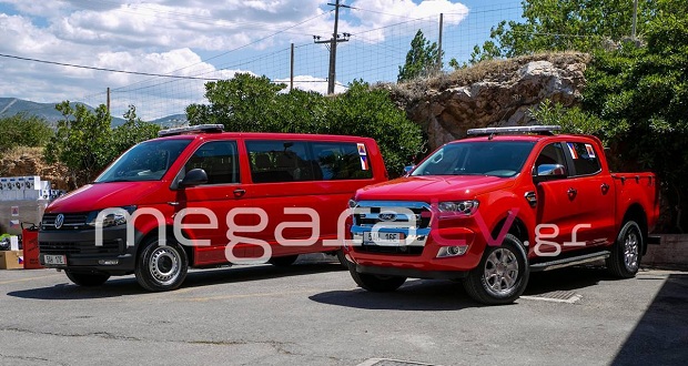 Δύο οχήματα τύπου pick-up και van έκανε δωρεά η Τσεχική Δημοκρατία στην Πυροσβεστική Υπηρεσία Μεγάρων