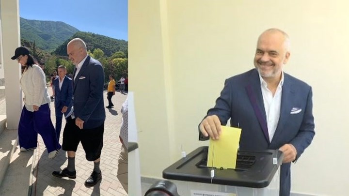 Το περίεργο ντύσιμο του Ράμα… έκλεψε την παράσταση στις δημοτικές εκλογές της Αλβανίας