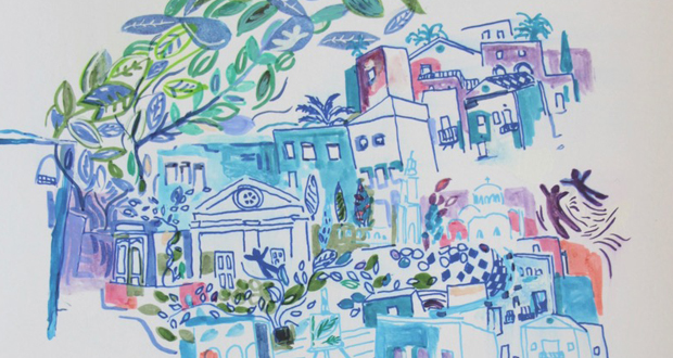 Έκθεση ζωγραφικής “Οι ρίζες του βάζου” της εικαστικού Caroline Vyzas που ονειρεύεται την Ελλάδα στην ΓΚΑΛΕΡΙ ΧΑΤΖΗΣ