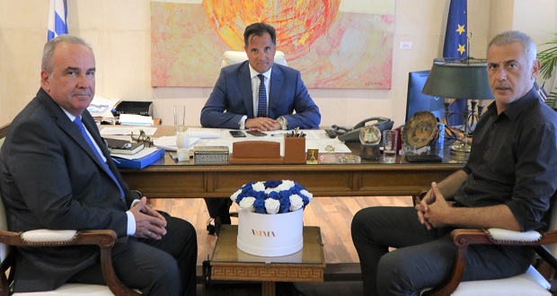 Συνάντηση Υπουργού Ανάπτυξης και Επενδύσεων, Άδ. Γεωργιάδη, με τον δήμαρχο Πειραιά, Γ. Μώραλη