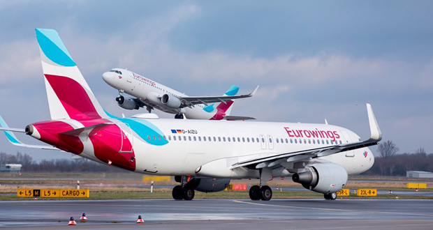 Νέες απευθείας πτήσεις της Eurowings στην Ελλάδα το καλοκαίρι του 2020