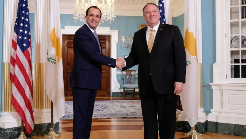 Αναβάθμιση σχέσεων ΗΠΑ-Κύπρου με δέσμευση Πομπέο για Μεσόγειο: Τα κέρδη Χριστοδουλίδη