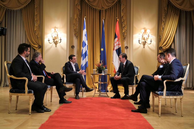 Συνάντηση Τσίπρα – Βούτσιτς για τις ελληνοσερβικές σχέσεις και τα Βαλκάνια