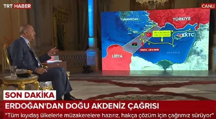 Τα όνειρα Ερντογάν για Αν. Μεσόγειο… Μέχρι Κρήτη και Ρόδο (video)