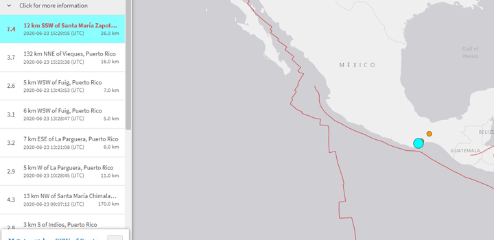 Ισχυρός σεισμός 7,4 Ρίχτερ στο Μεξικό