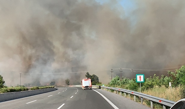 Φωτιά στο Μαρτίνο Φθιώτιδας: Μαίνεται ανεξέλεγκτη – Πέρασε την Εθνική οδό