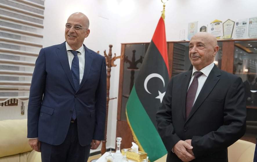 Δένδιας και πρόεδρος βουλής Λιβύης καταδίκασαν την Τουρκία: Ιστορικές οι ευθύνες της – Συζήτηση και για την ΑΟΖ