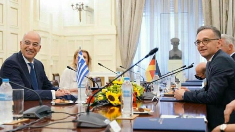 Διάλογος με απειλές δεν γίνεται είπε ο Δένδιας στον Μάας για την Τουρκία: Να σταματήσει η Άγκυρα τις παρανομίες ζήτησε ο Γερμανός υπουργός
