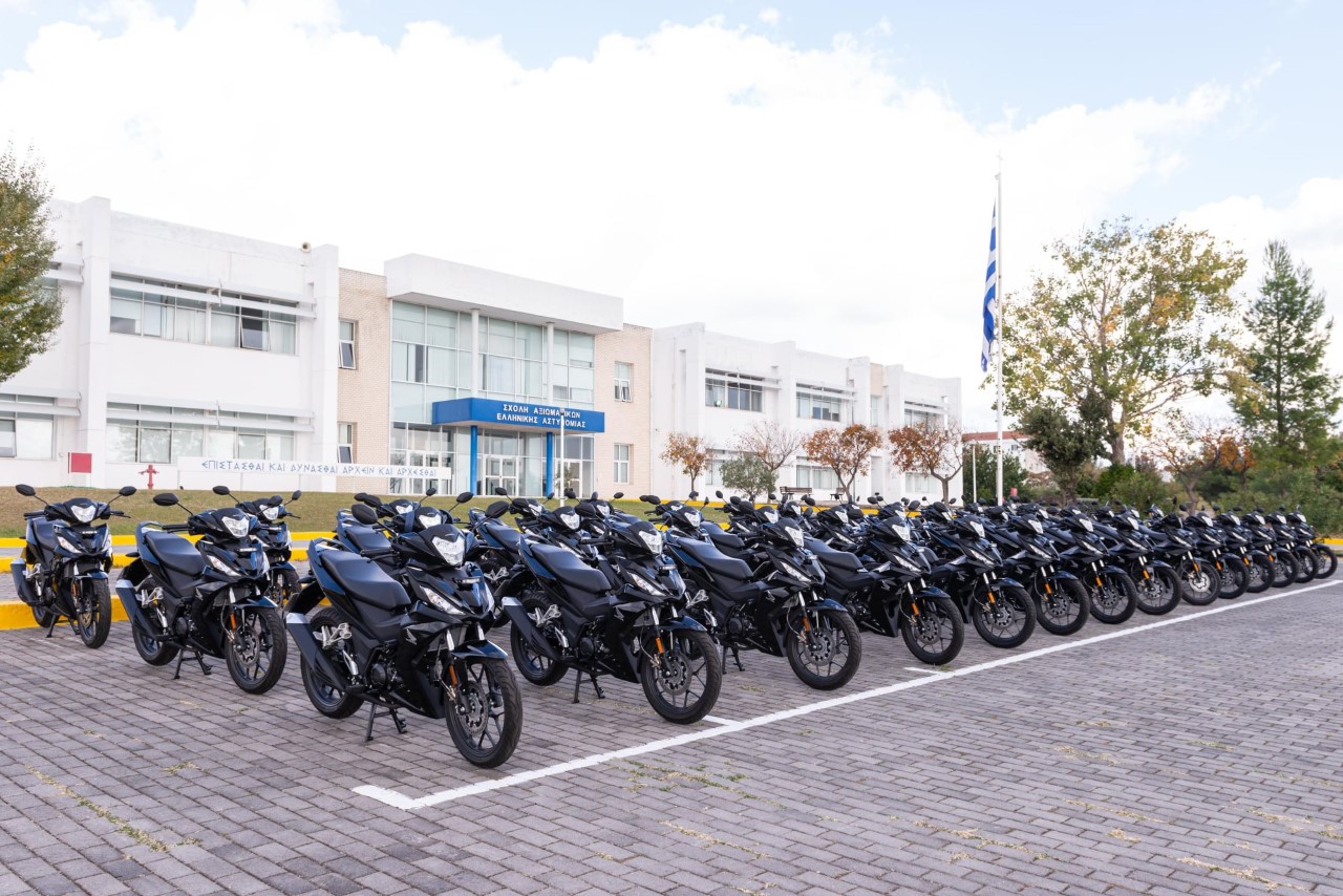 100 Honda GTR150 Supra ομάδα «ΔΡΑΣΗ» της Ελληνικής Αστυνομίας