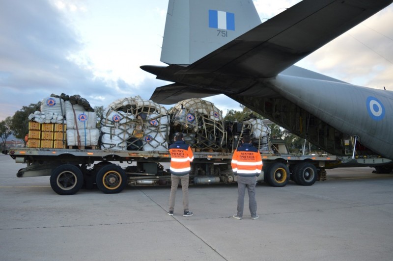Η Ελλάδα έστειλε με C-130 βοήθεια στη σεισμόπληκτη Κροατία