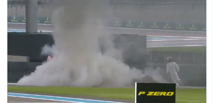Formula 1: Το μονοθέσιο του Ραϊκόνεν τυλίχτηκε στις φλόγες (video)