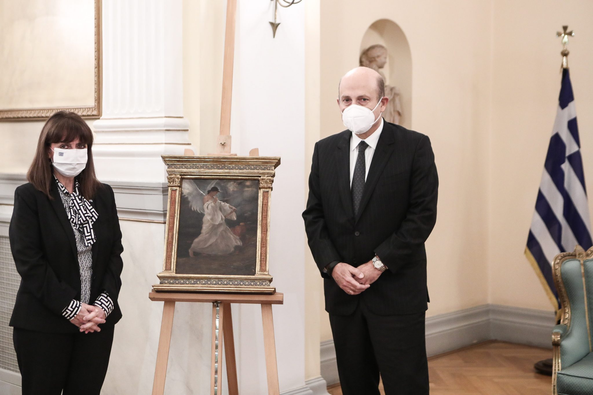 Ο πίνακας «Δόξα» του Νικολάου Γύζη, παραδόθηκε στην Προεδρία της Δημοκρατίας
