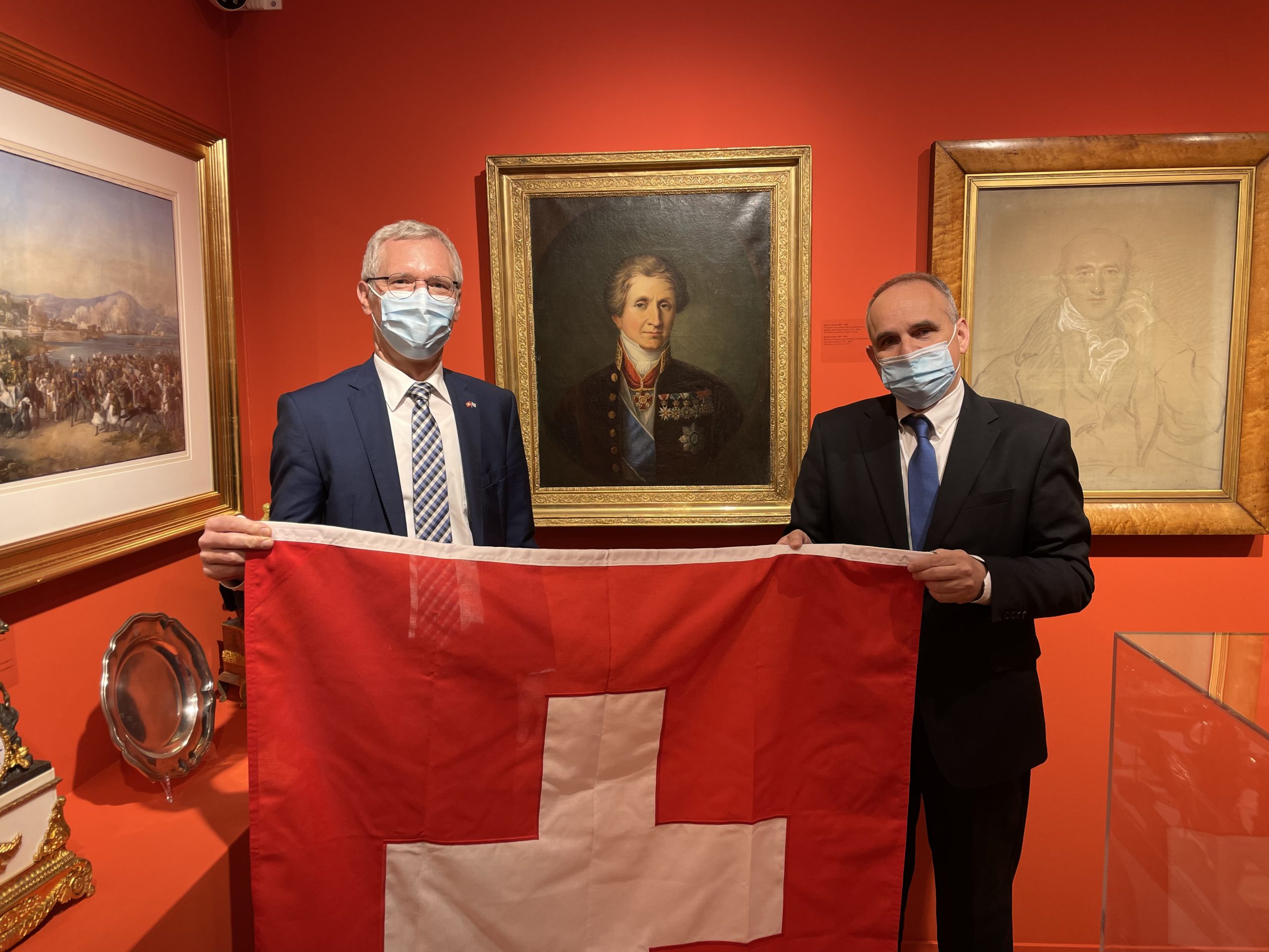 Ο Πρέσβης της Ελβετίας, Olaf Kjelsen, επισκέφθηκε το Μουσείο Φιλελληνισμού