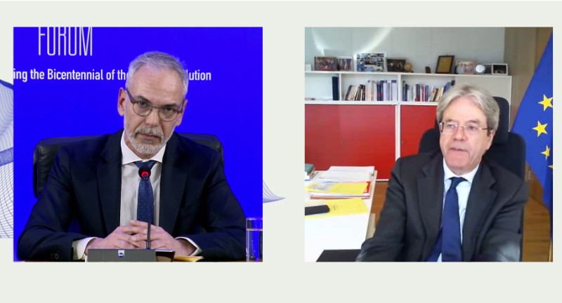 Paolo Gentiloni- Ευρωπαίος Επίτροπος για την Οικονομία : περίπου 4 δισεκατομμύρια ευρώ θα πάρει η Ελλάδα ως προχρηματοδότηση από το Ταμείο Ανάκαμψης