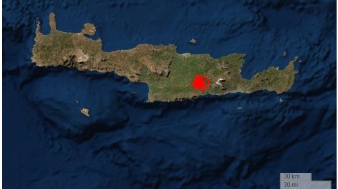 Ισχυρός σεισμός 5,8 Ρίχτερ στην Κρήτη