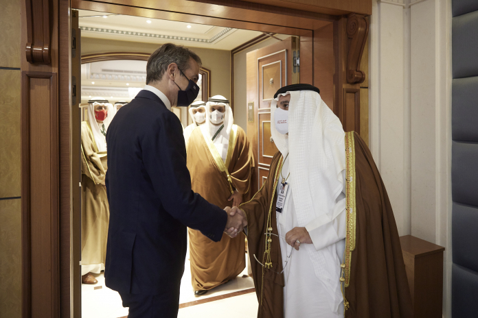 Συνάντηση Μητσοτάκη με τον Πρίγκιπα Διάδοχο του Μπαχρέιν Salman bin Hamad Al Khalifa