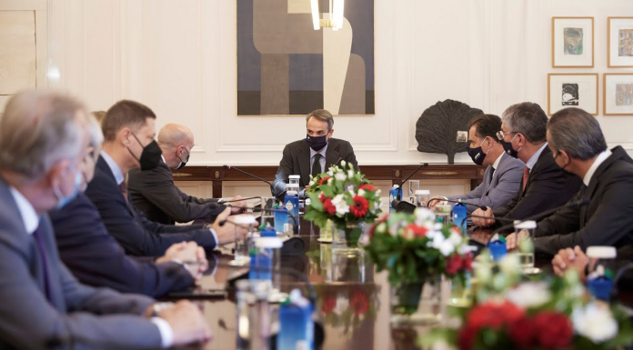 Συνάντηση του Πρωθυπουργού με τη Διοικητική Επιτροπή του Εμπορικού και Βιομηχανικού Επιμελητηρίου Αθηνών