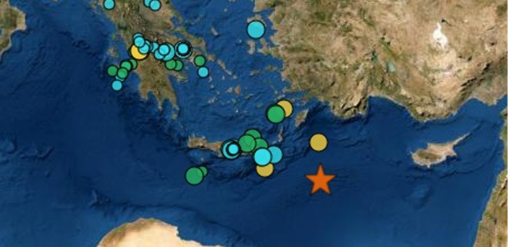 Ισχυρός σεισμός 6,1 Ρίχτερ στον θαλάσσιο χώρο ανοιχτά της Καρπάθου – 58 χιλιόμετρα το εστιακό βάθος