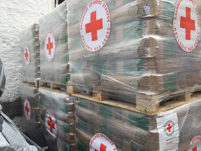 Ο Ελληνικός Ερυθρός Σταυρός παρέλαβε 20 τόνους αλεύρι από την εταιρεία Loulis Food Ingredients για τους σεισμόπληκτους σε Τουρκία και Συρία