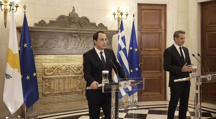 Κυρ. Μητσοτάκης – Ν. Χριστοδουλίδης: Το Κυπριακό παραμένει κορυφαία προτεραιότητα της εξωτερικής πολιτικής της Ελλάδας