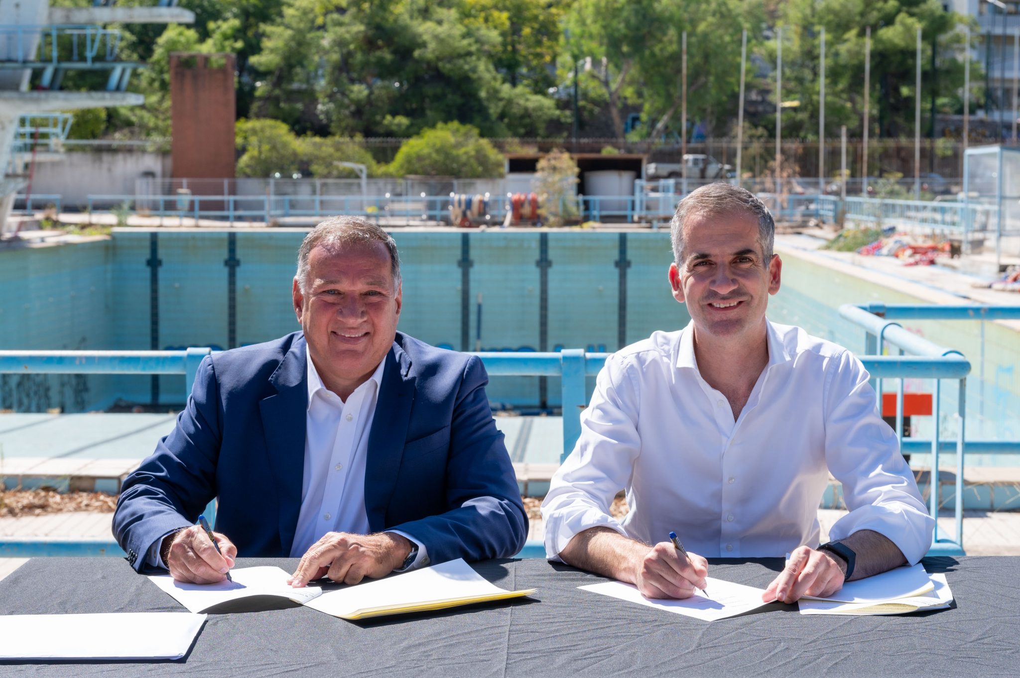 Υπεγράφη η συμφωνία Δήμου Αθηναίων με την ΕΟΕ για το Ολυμπιακό Κολυμβητήριο
