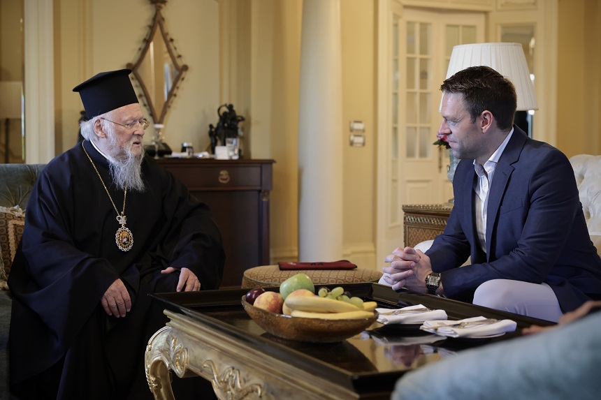 Συνάντηση Στ. Κασσελάκη με Οικουμενικό Πατριάρχη