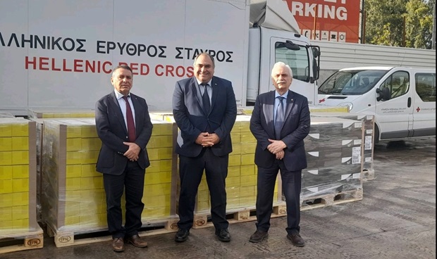 Ο Ελληνικός Ερυθρός Σταυρός δέχθηκε μεγάλη βοήθεια από τον Κυπριακό Ερυθρό Σταυρό για την ενίσχυση των πλημμυροπαθών της Θεσσαλίας