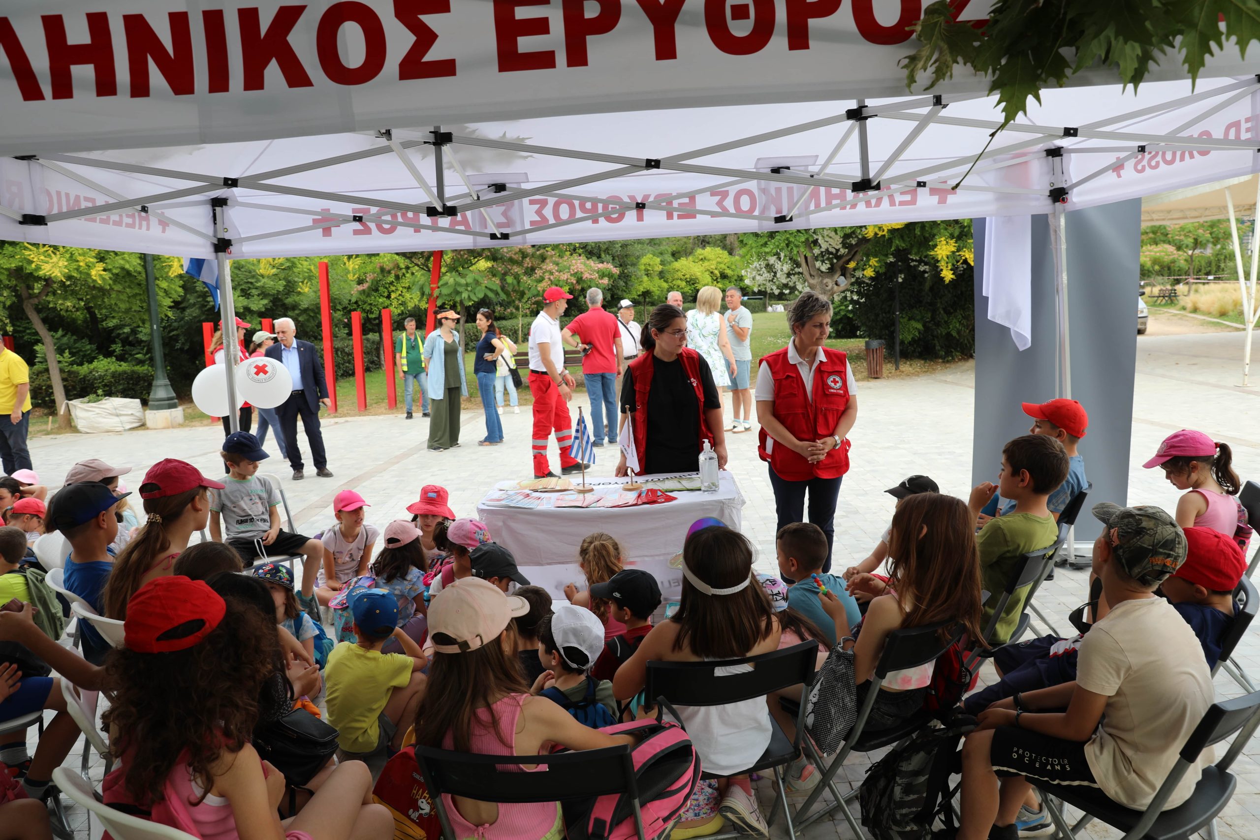 Ο Ελληνικός Ερυθρός Σταυρός ενημέρωσε 72 μαθητές για την κλιματική κρίση στο Πεδίον του Άρεως