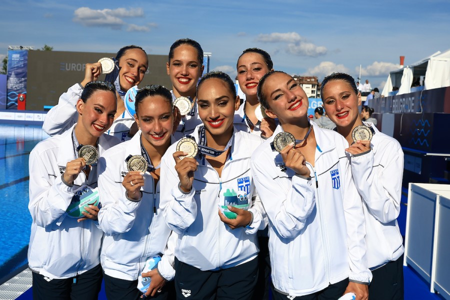 Ιστορικό χρυσό μετάλλιο η Εθνική ομάδα Καλλιτεχνικής Κολύμβησης