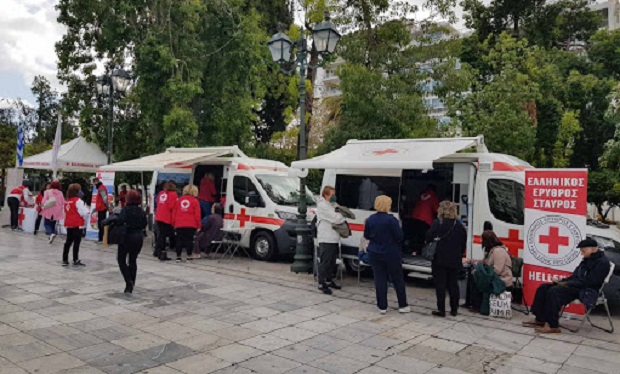 Ο Ελληνικός Ερυθρός Σταυρός υλοποιεί δράση ενημέρωσης και ευαισθητοποίησης για τον Σακχαρώδη Διαβήτη στην πλατεία Συντάγματος (16/11)